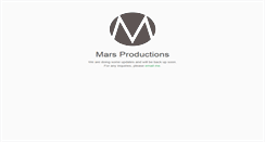 Desktop Screenshot of marsproductions.com