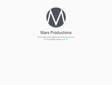 Tablet Screenshot of marsproductions.com